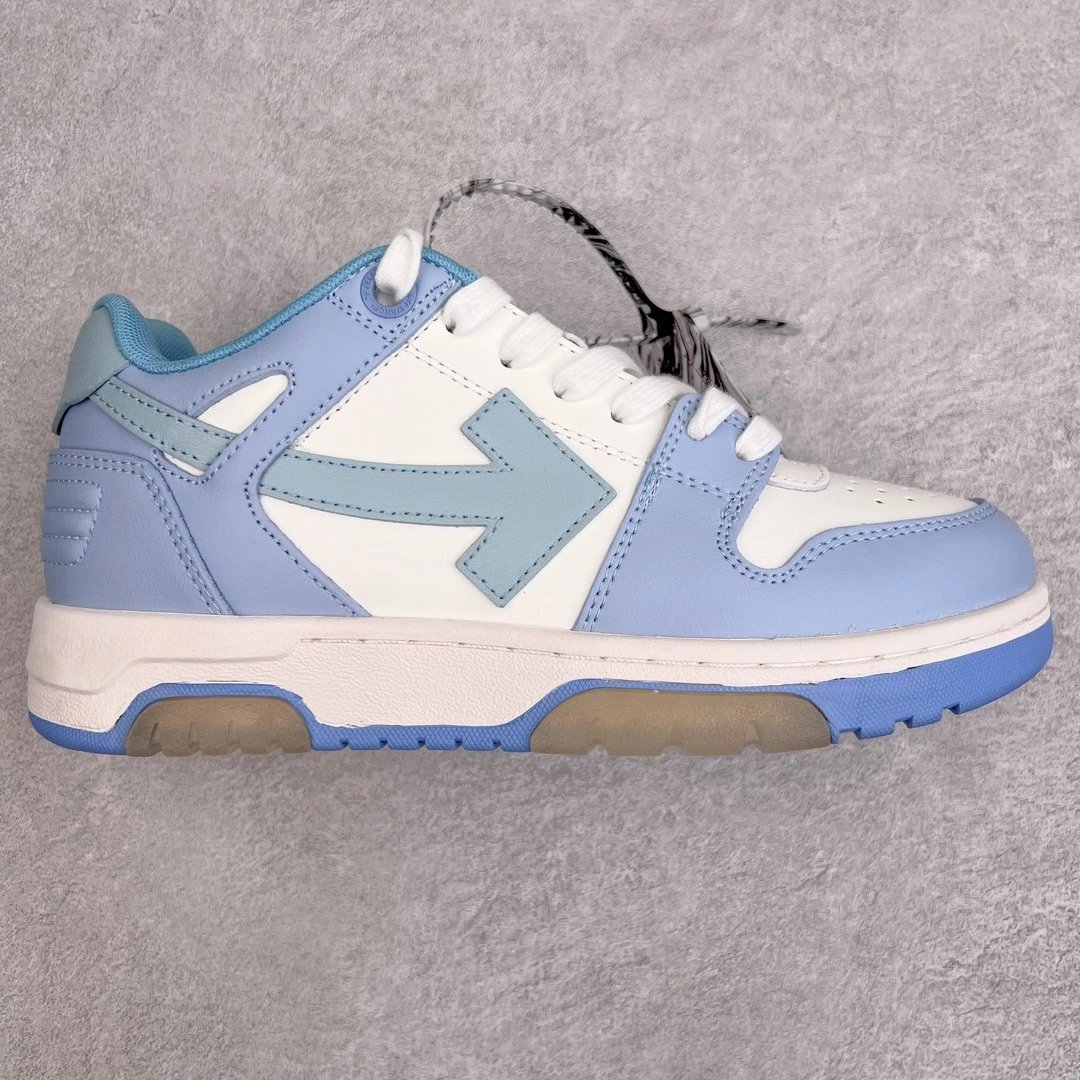 Off-White Arrow Low Blue and White Sneakers