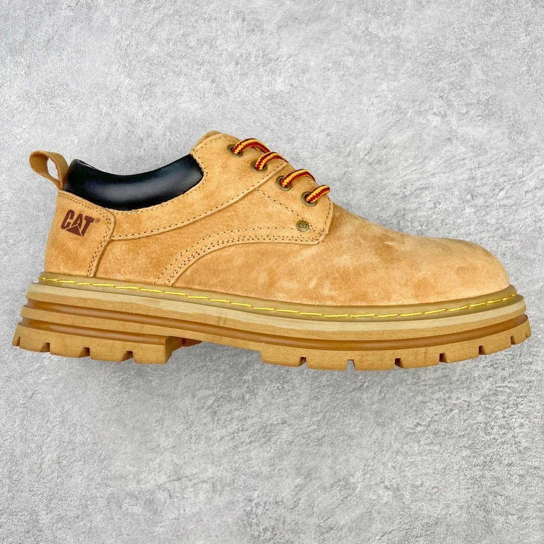 CAT Boots Lace-Up Work — Low Khakis