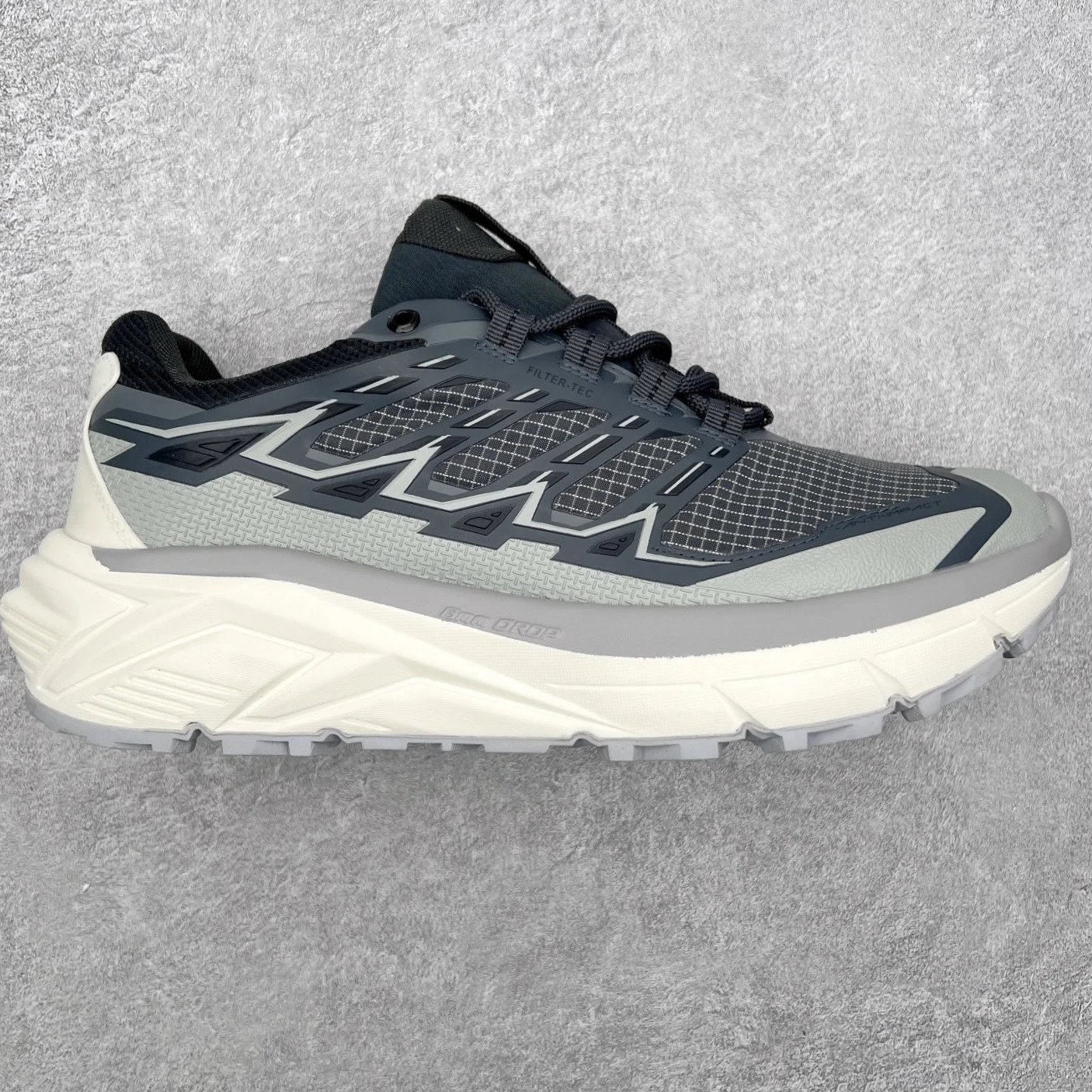 Unbranded Sneakers Low-Top Trail with Lug Sole — Grayish white