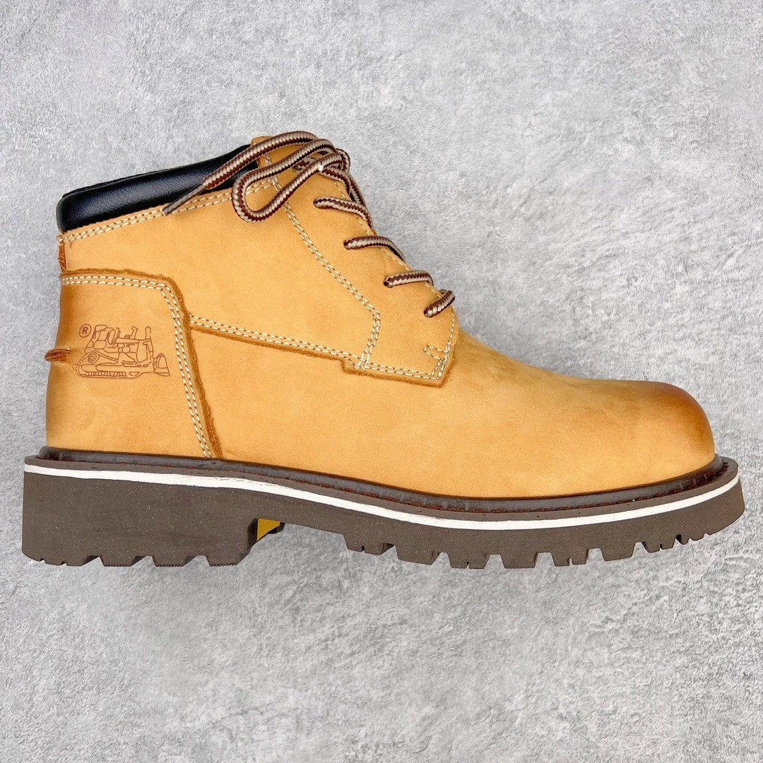 CAT Boots Lace-Up Work — middle gang khakis