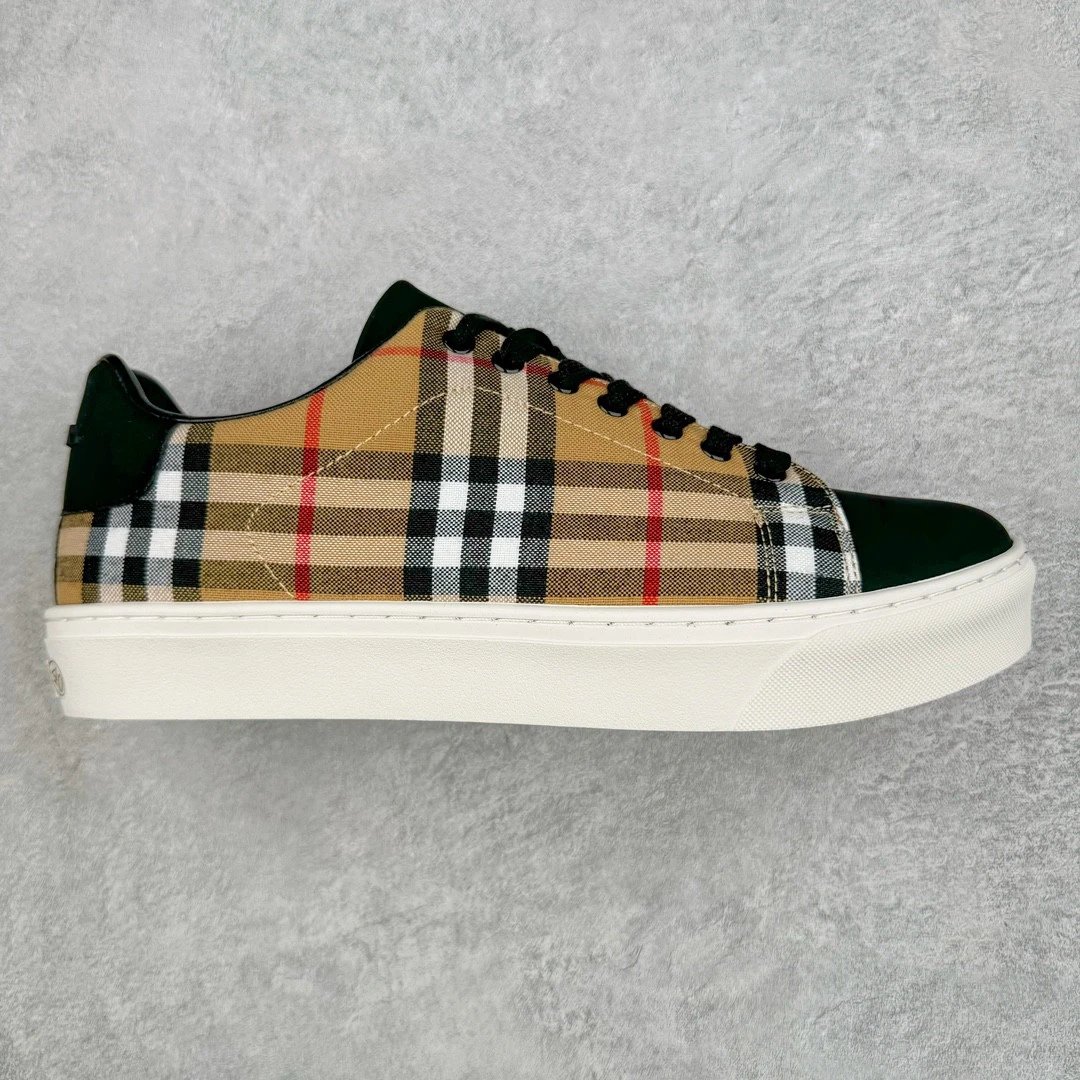 Unbranded Sneakers Low-Top Plaid Lace-Up — Khaki