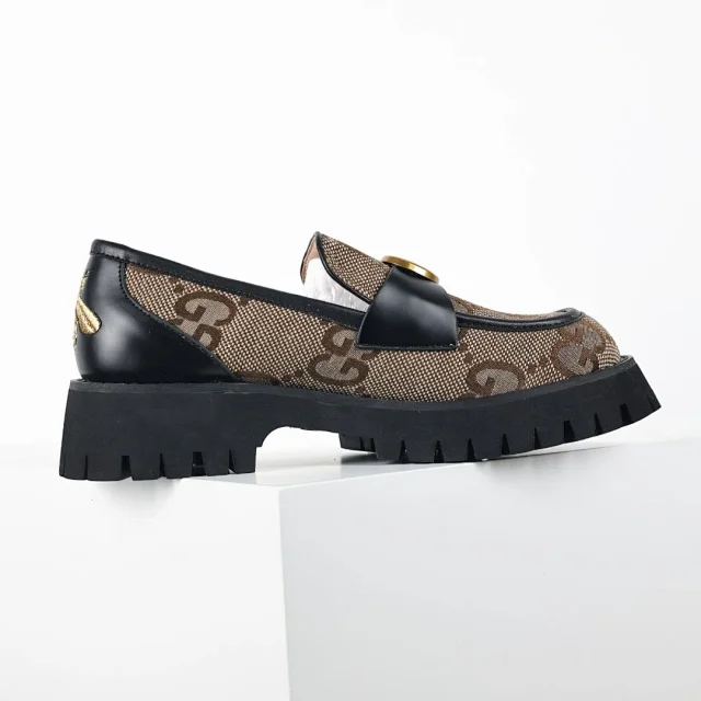Unbranded Casual Shoes Chunky Platform Horsebit Loafers product detail image 7
