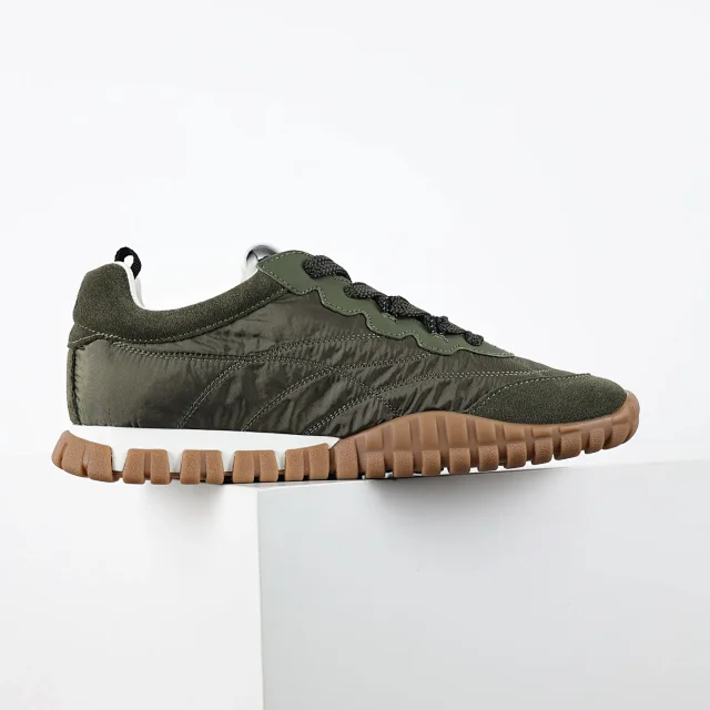 Miu Sneakers Nylon and suede lug-sole product detail image 34
