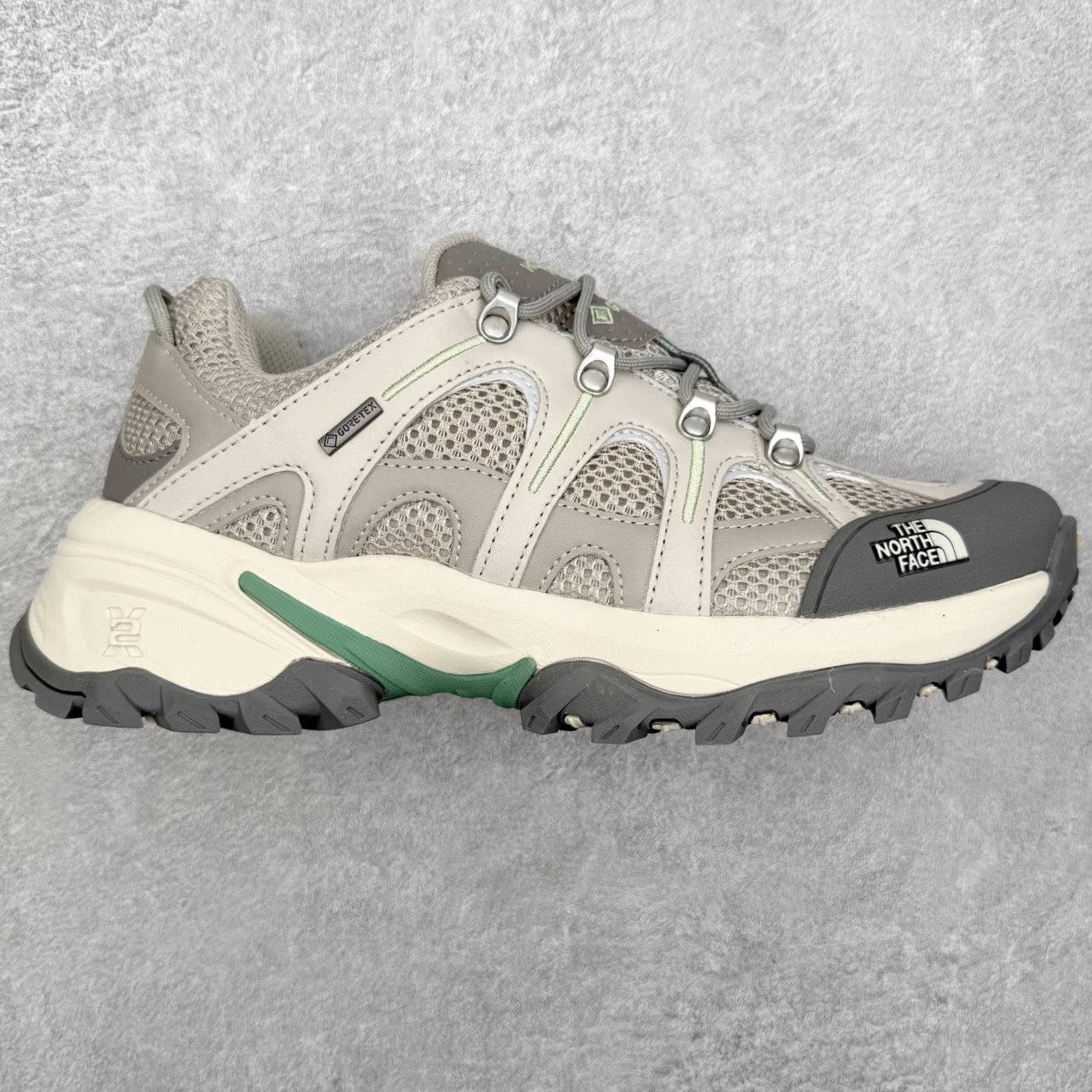 The North Face Sneakers Low-Top Mesh Hiking with Lug Sole — gray