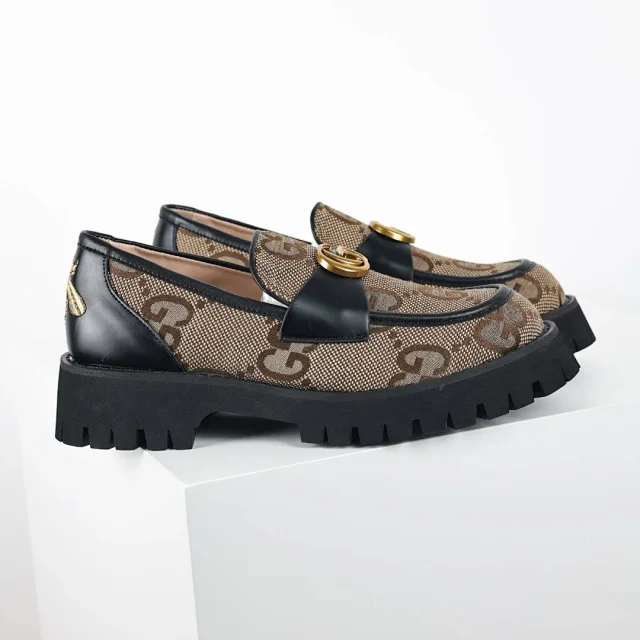Unbranded Casual Shoes Chunky Platform Horsebit Loafers product detail image 3