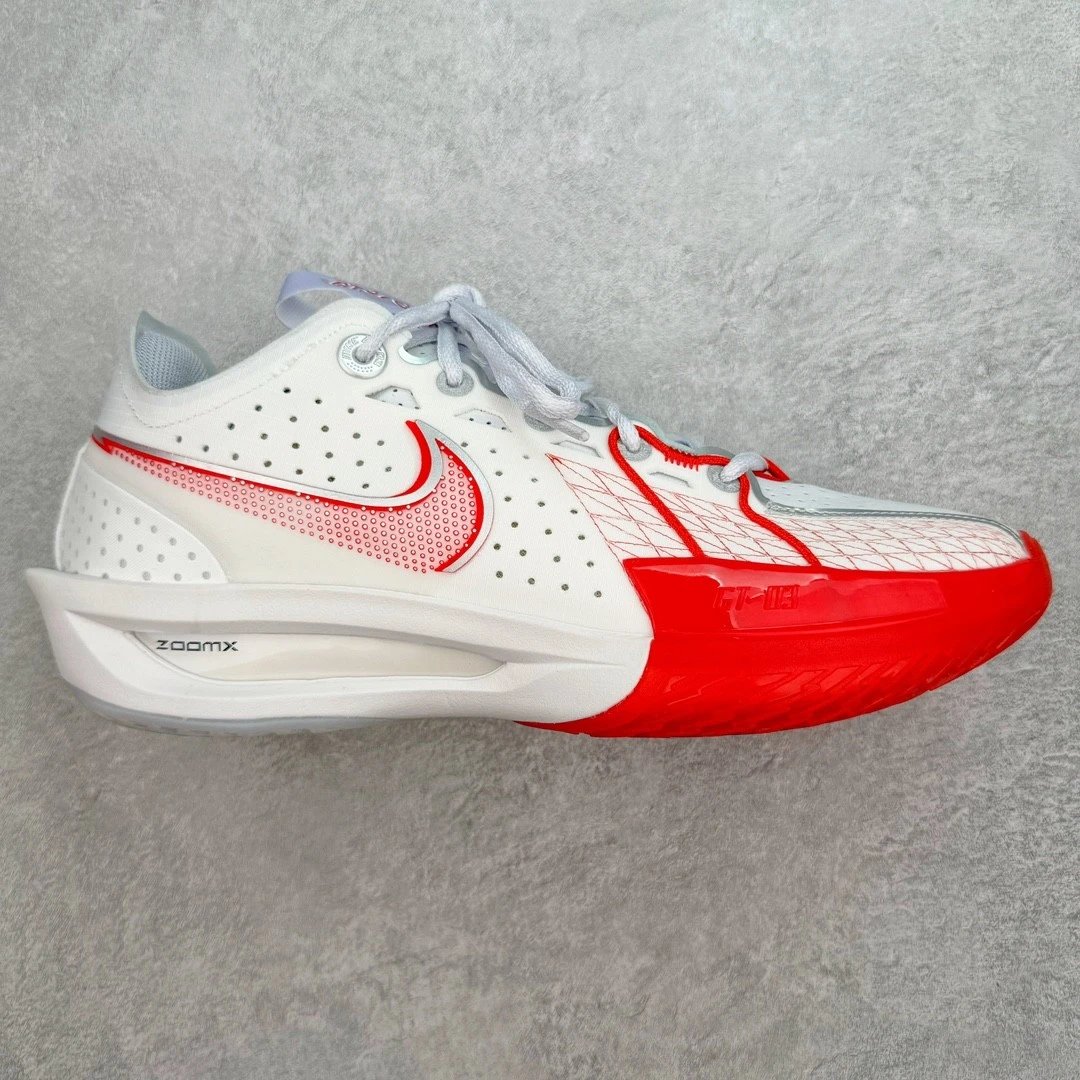 Nike Sneakers Air Zoom GT Cut 3 Basketball Shoes — White and red