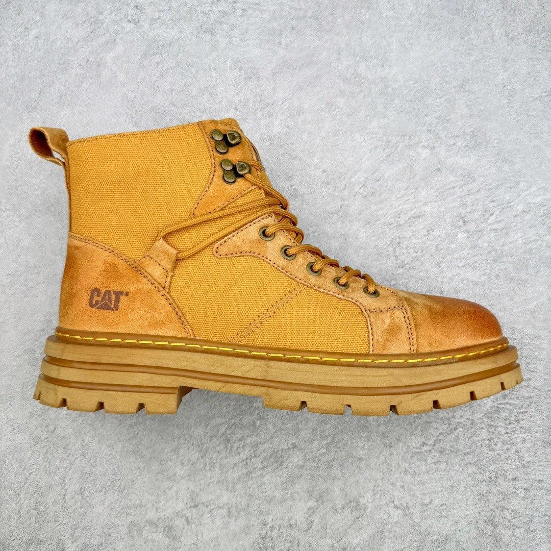 CAT Boots Lace-Up Work — Lace-Up Khaki