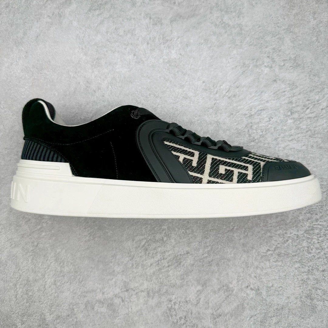 Balmain Sneakers B-Court — Black green white