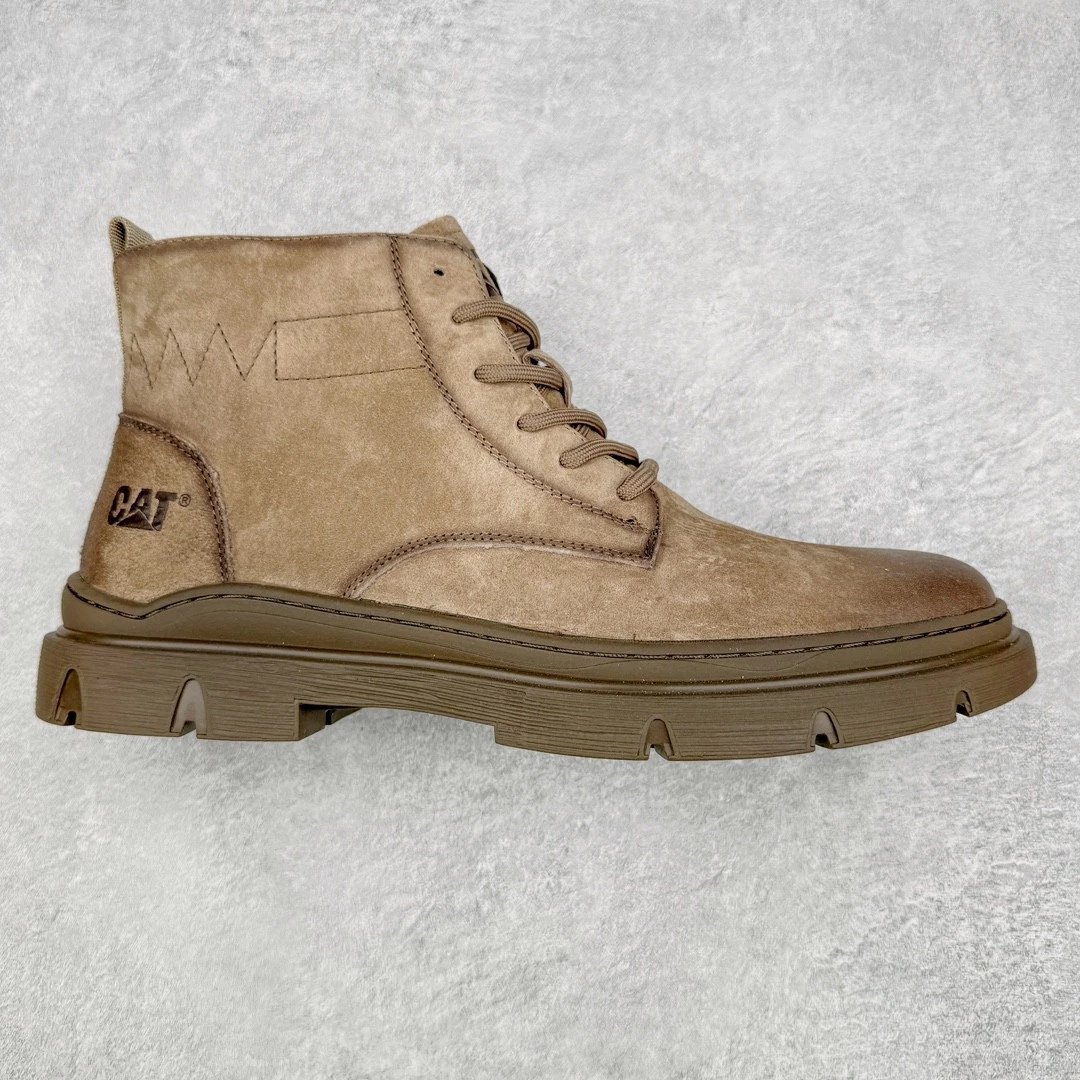 CAT Boots Lace-Up Work — Gray-brown