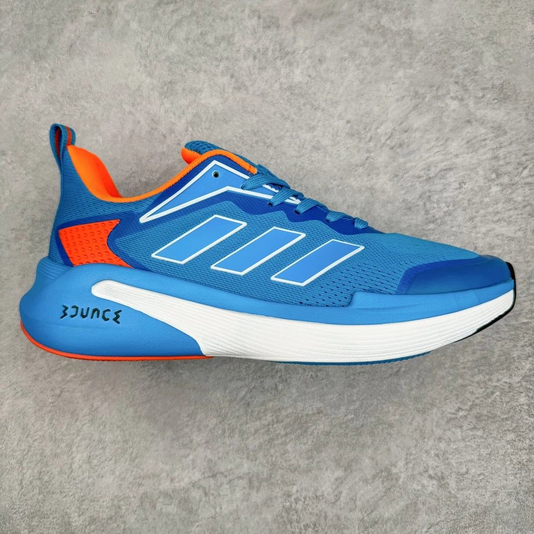 Unbranded Sneakers Low-Top Mesh Lace-Up with Three-Stripe Side Design — Blue-orange color