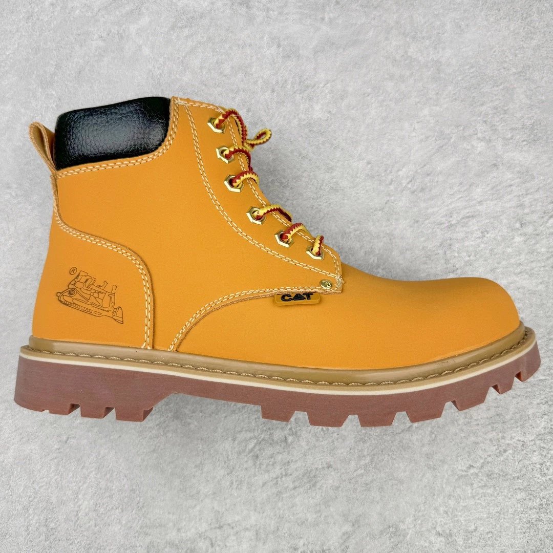 CAT Boots Lace-Up Work — Khaki