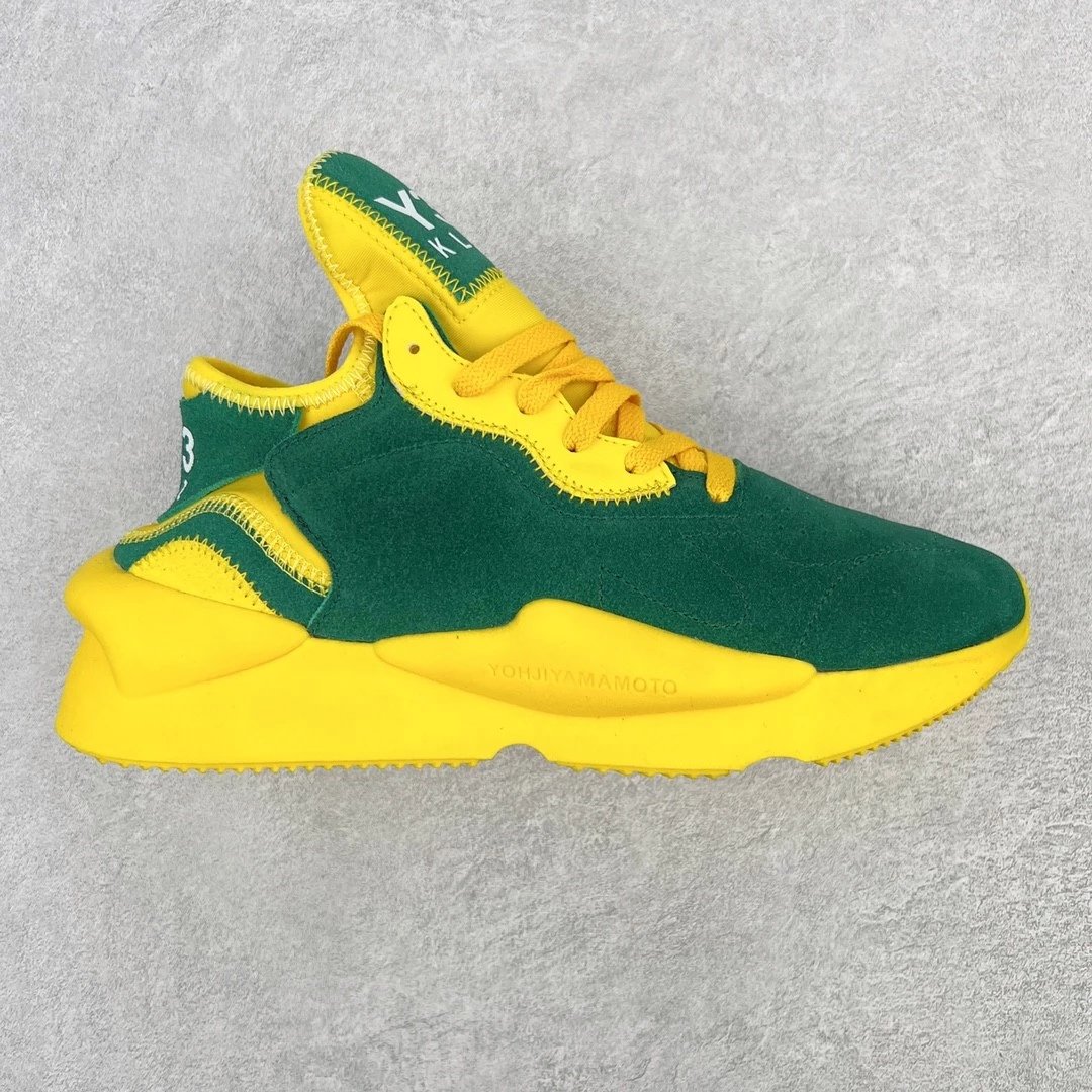 Yohji Yamamoto Sneakers High-Top Strap — Green yellow