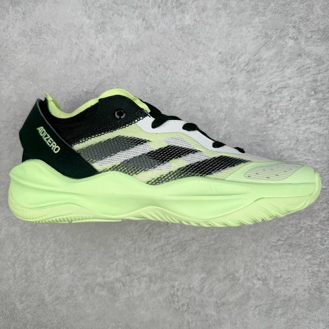 Adidas Sneakers Adizero Basketball — Black and green