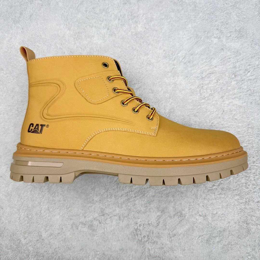 CAT Boots Lace-Up Work — New Khaki