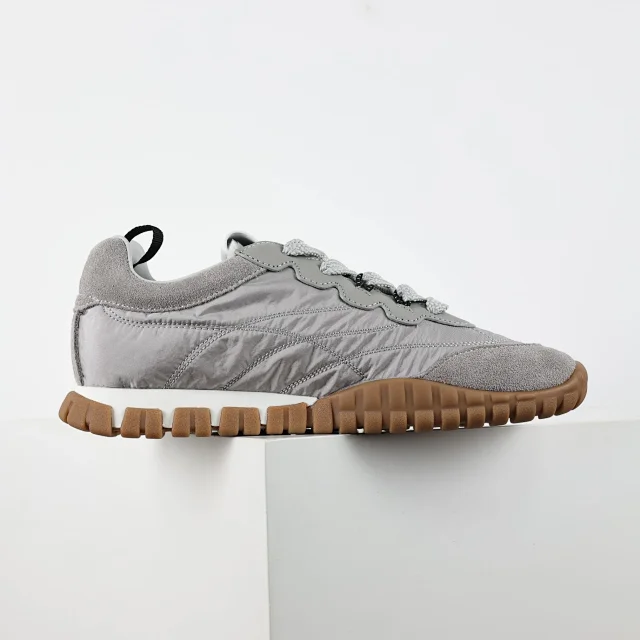 Miu Sneakers Nylon and suede lug-sole product detail image 43
