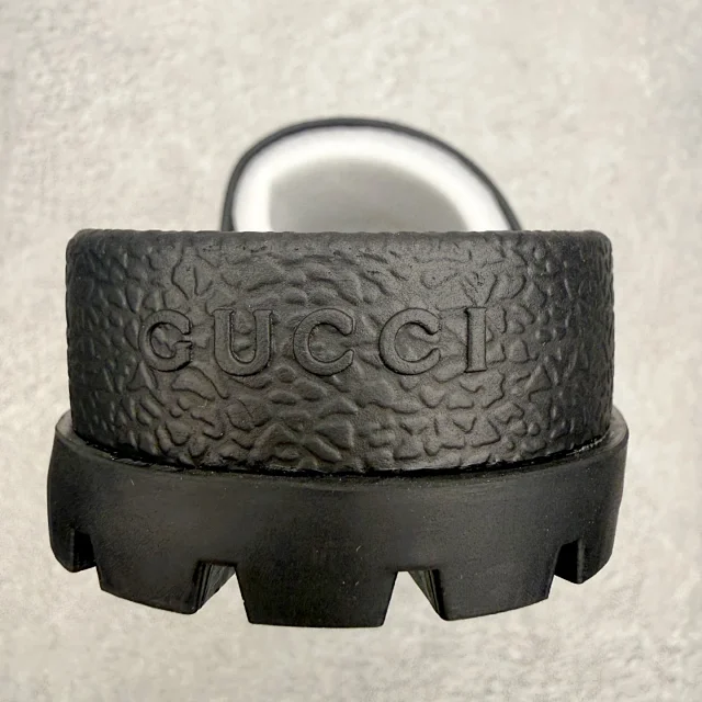 Gucci Slippers Logo-Pattern Lug-Sole Slide product detail image 17