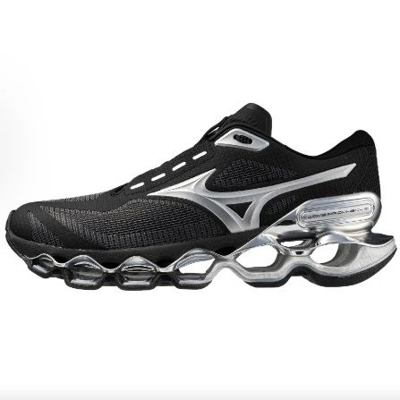 Mizuno Sneakers Wave Prophecy LS mechanical-cushioning — Black silver J1GC 265035