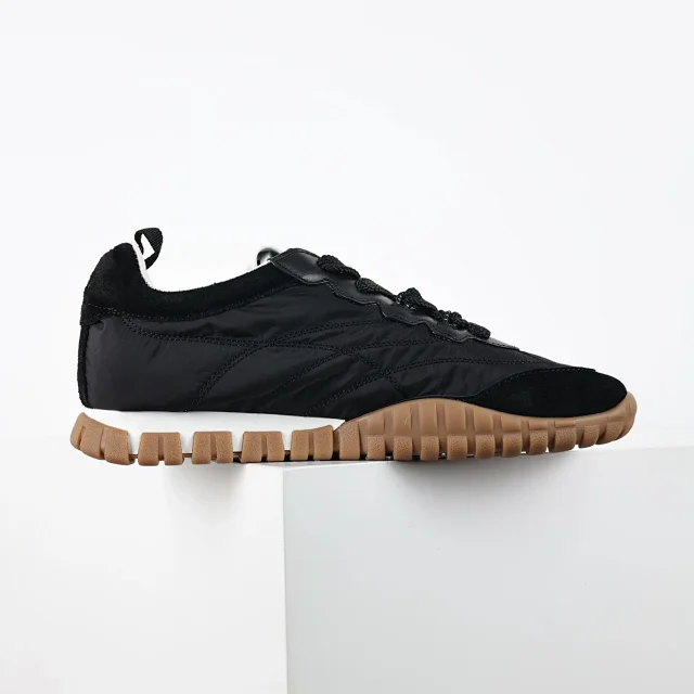 Miu Sneakers Nylon and suede lug-sole product detail image 25