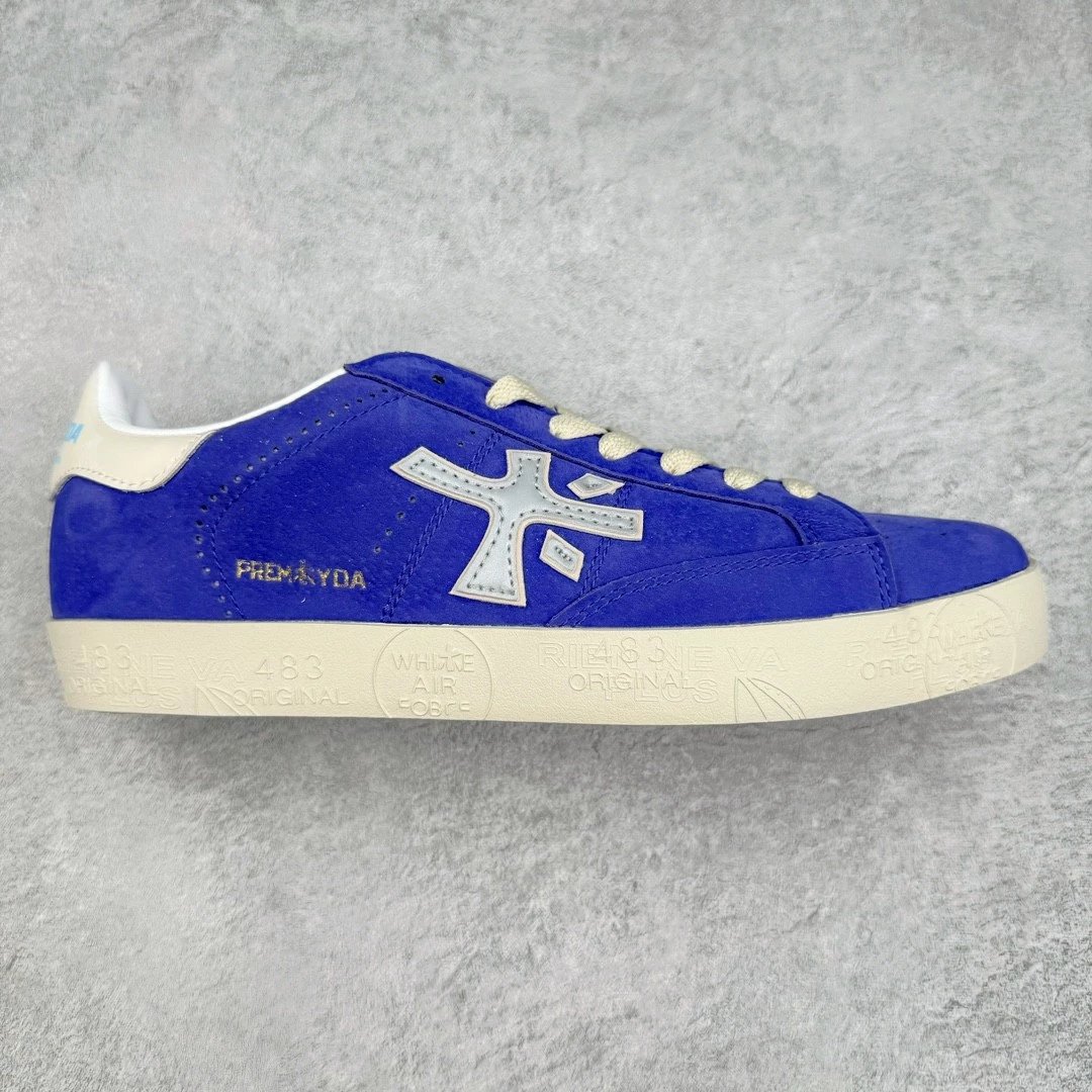 Premiata Sneakers Low-Top Lace-Up — Blue