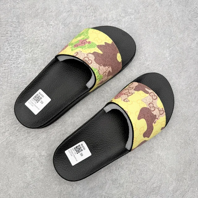 Gucci Slippers Logo-Pattern Lug-Sole Slide product detail image 3
