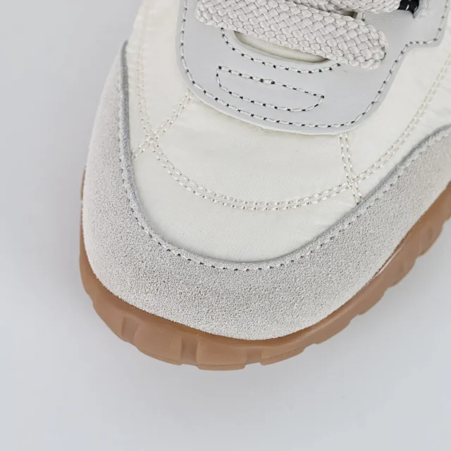 Miu Sneakers Nylon and suede lug-sole product detail image 5