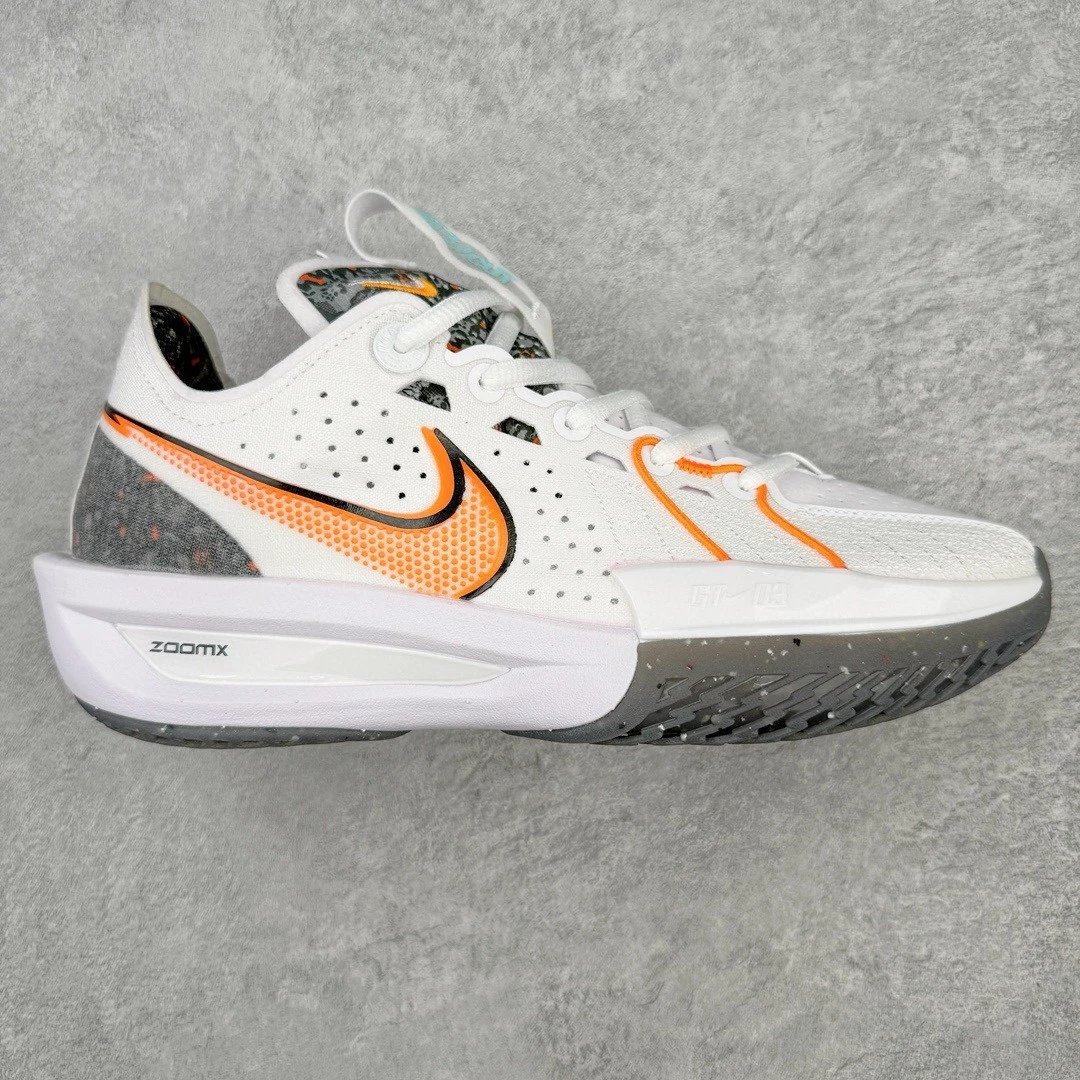 Nike Sneakers Air Zoom GT Cut 3 Basketball Shoes — White orange