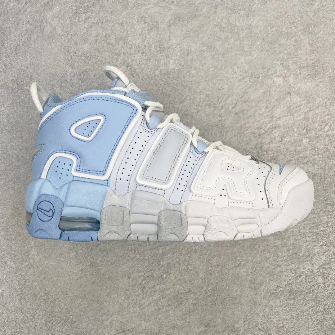 Nike Sneakers Air More Uptempo — White and blue