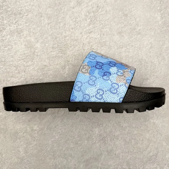 Gucci Slippers Logo-Pattern Lug-Sole Slide product detail image 55