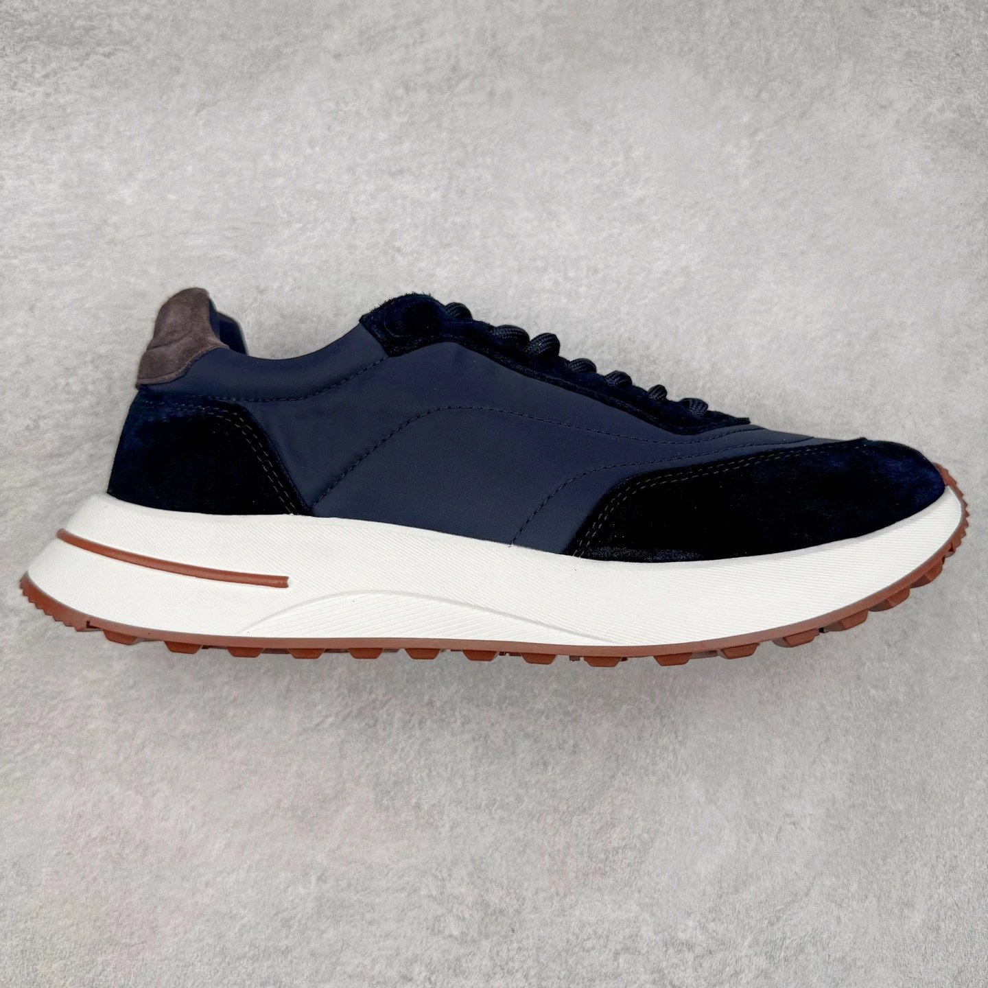 Unbranded Sneakers Low-top lace-up mixed-material — Black and blue