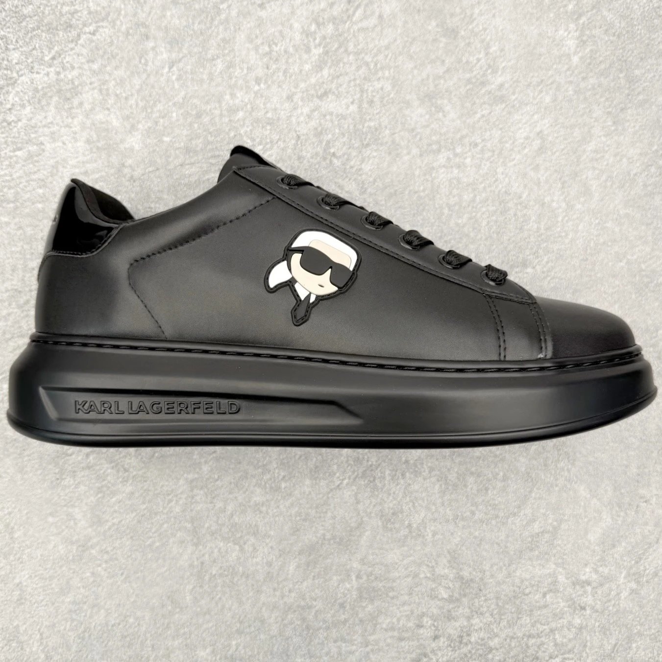 Karl Lagerfeld Sneakers K/Ikonik platform lace-up low-top — Black