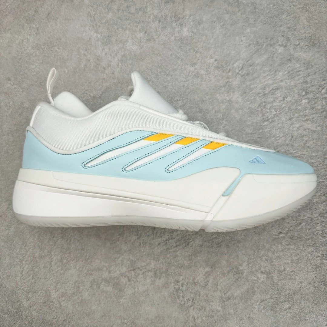 Adidas Sneakers Dame 9 Basketball Shoes — White and blue