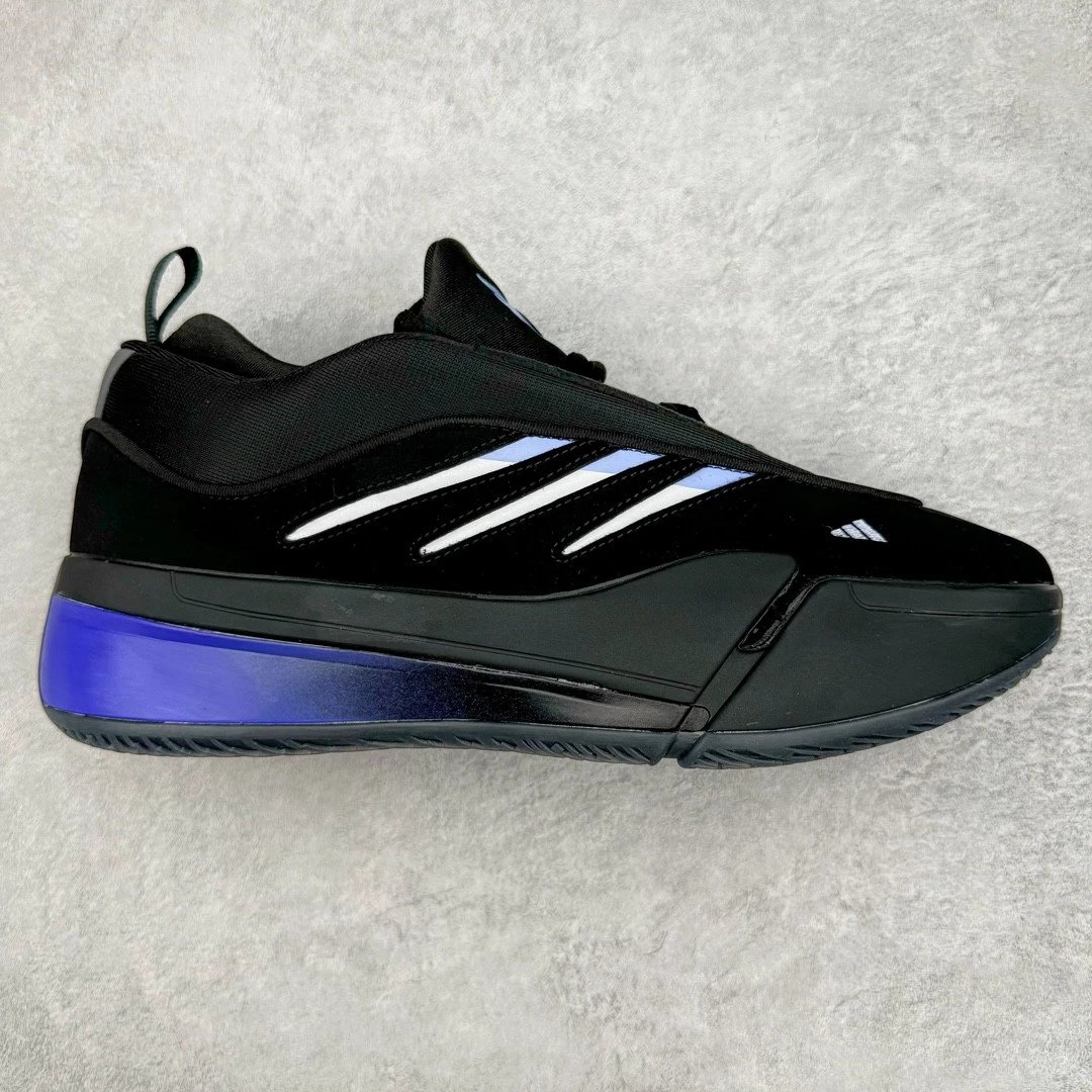 Adidas Sneakers Dame 9 Basketball Shoes — Black and blue