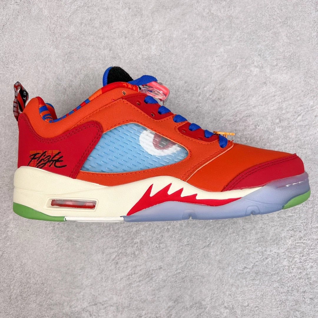 Unbranded Sneakers AJ 5 Low — Color charity mandarin duck