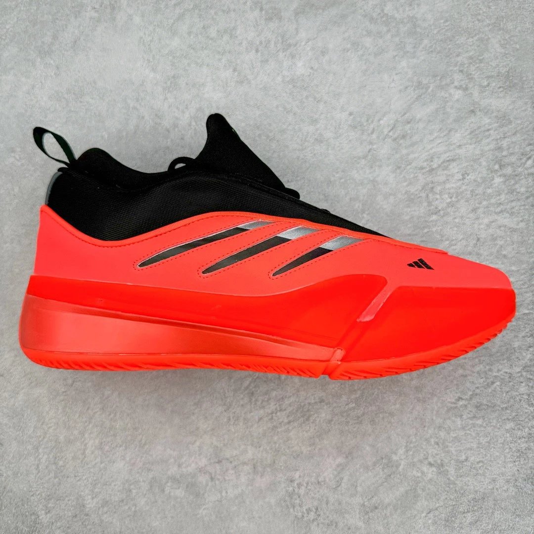 Adidas Sneakers Dame 9 Basketball Shoes — Black and red