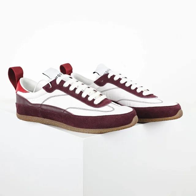 Alexander McQueen Sneakers Low-Top Nylon and Suede with Rear Pull Tabs product detail image 3