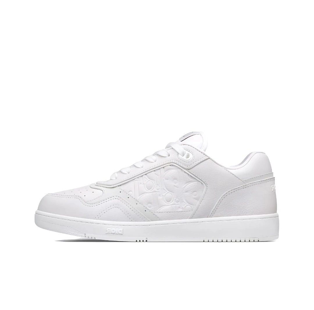Dior Sneakers B27 low-top with Oblique panels — pure white low side 3 SN272ZAY_H 000