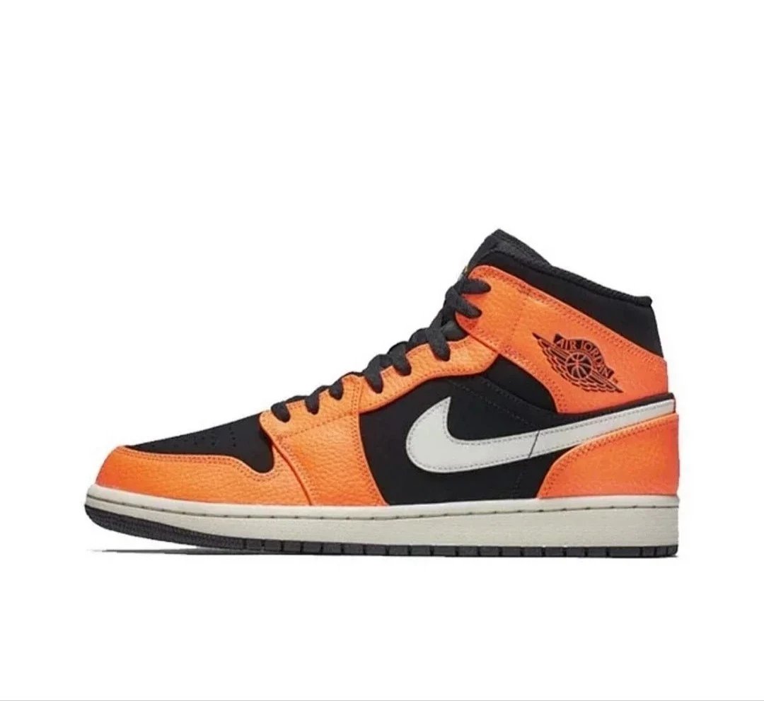 Nike Sneakers Air Jordan 1 Mid — Black orange small buckle