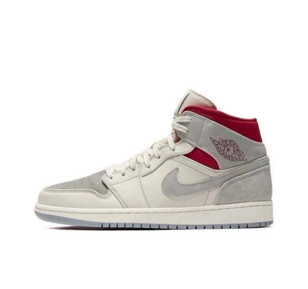 Nike Sneakers Air Jordan 1 Mid — Red gray