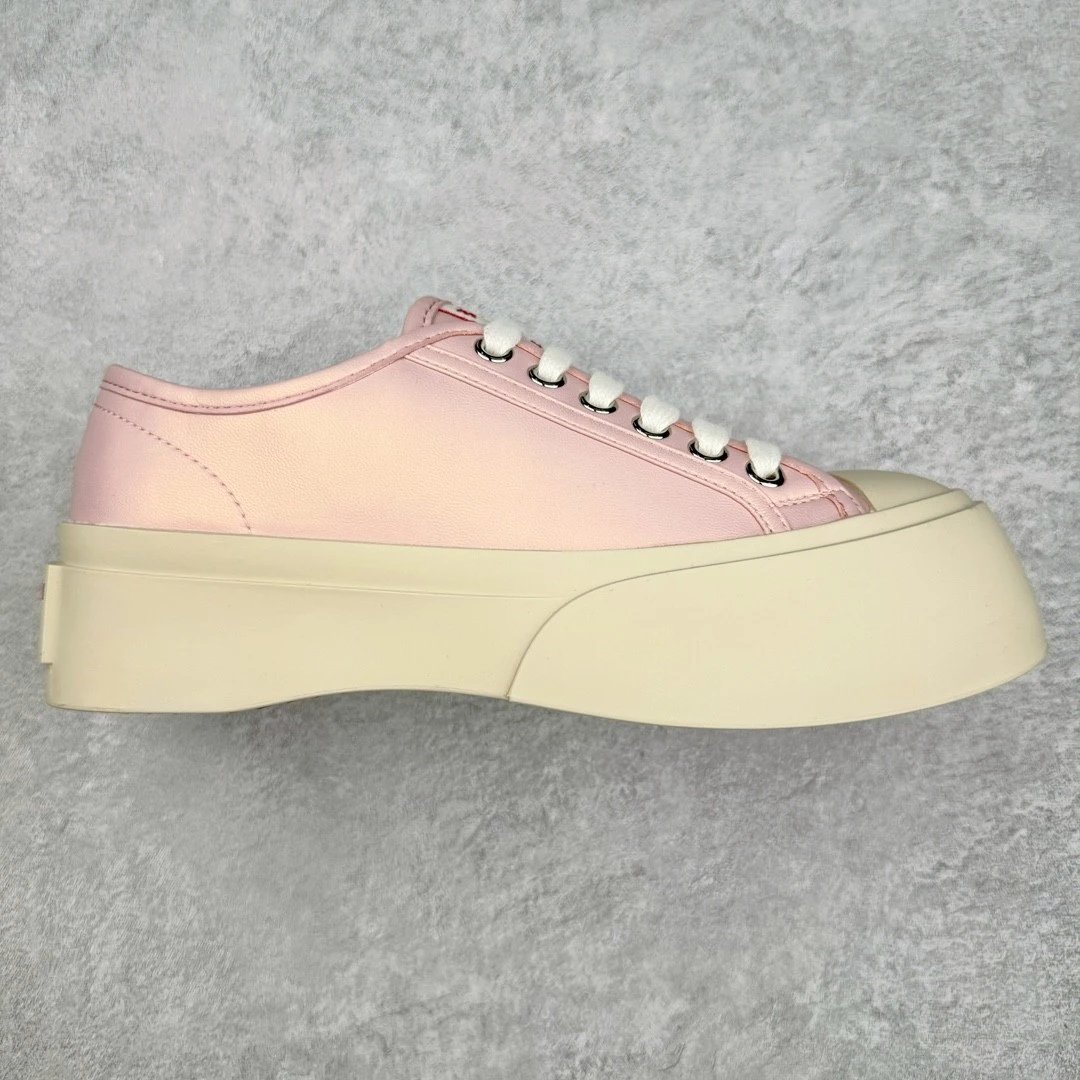 Unbranded Sneakers Platform Hook-and-Loop Mary Jane — Pink leather
