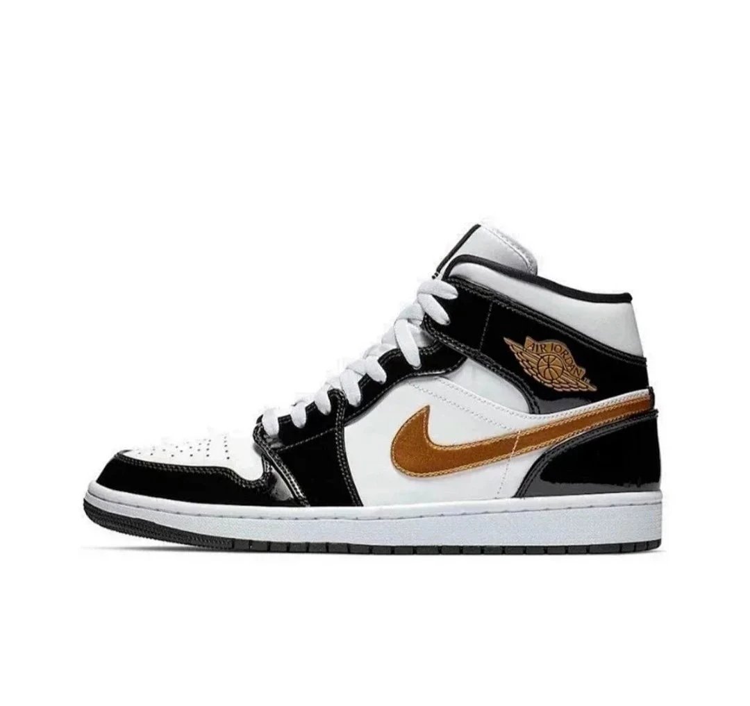 Nike Sneakers Air Jordan 1 Mid — small black gold