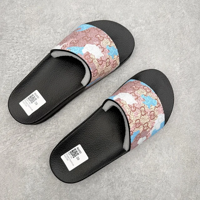 Gucci Slippers Logo-Pattern Lug-Sole Slide product detail image 48