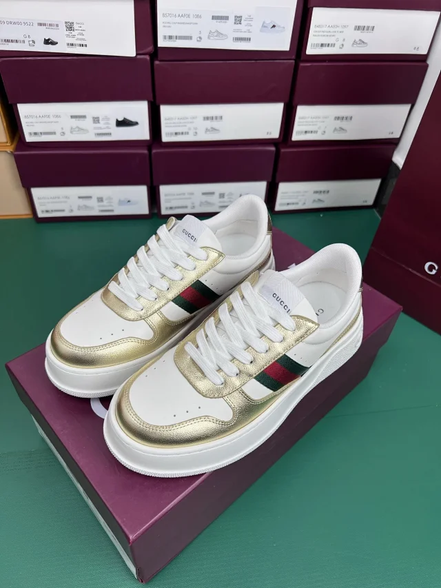 Gucci Sneakers Platform with Web Stripe product detail image 15