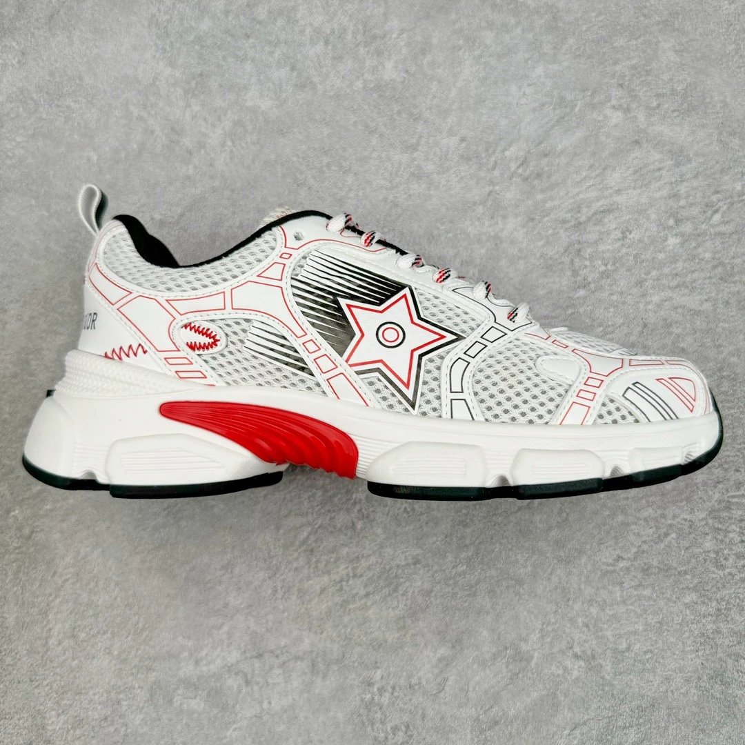 Dior Sneakers Chunky mesh — White and red