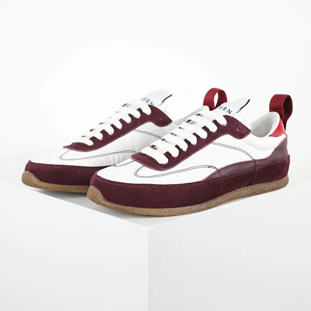 Alexander McQueen Sneakers Low-Top Nylon and Suede with Rear Pull Tabs product detail image 1