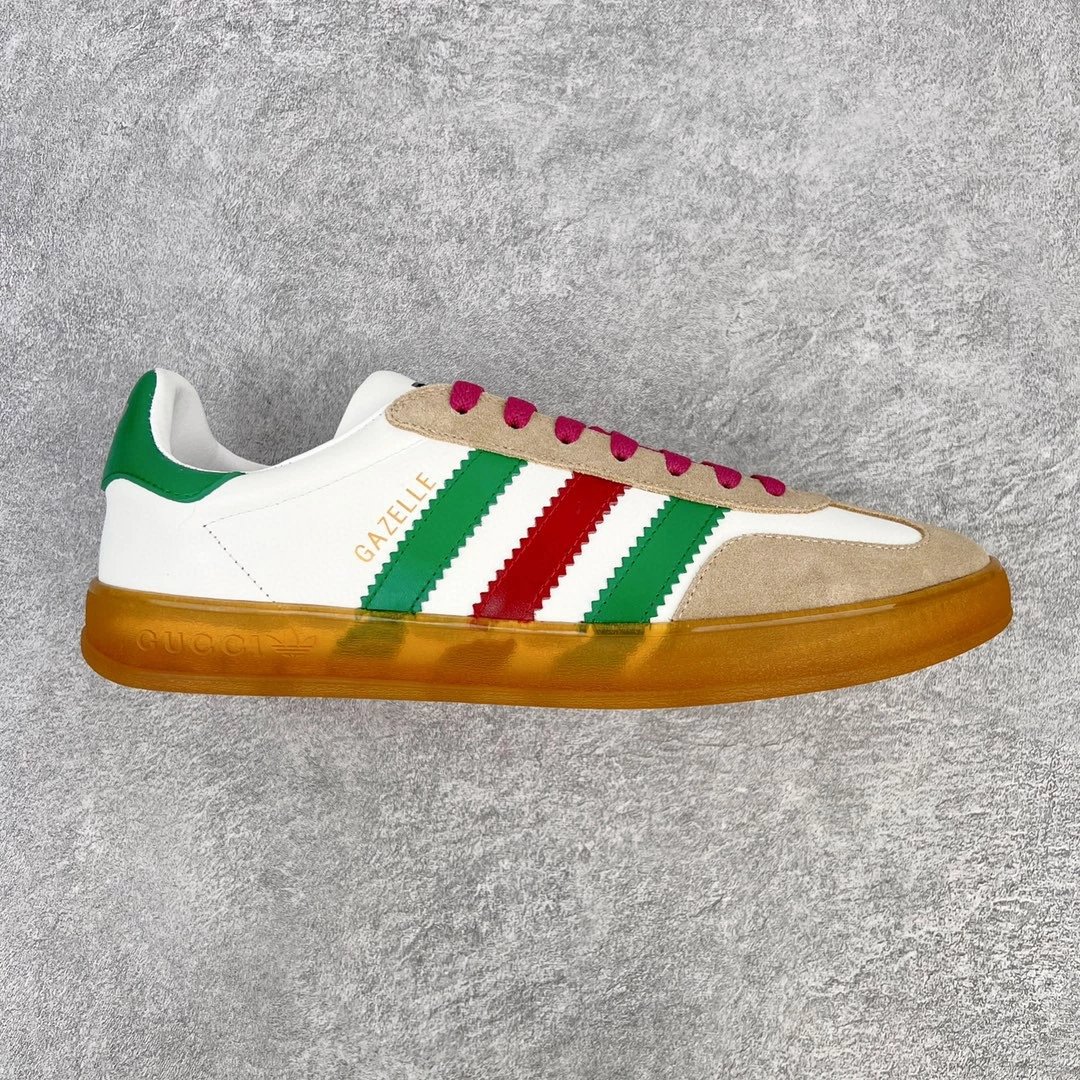 Gucci Sneakers Adidas x Gazelle — White-green tail