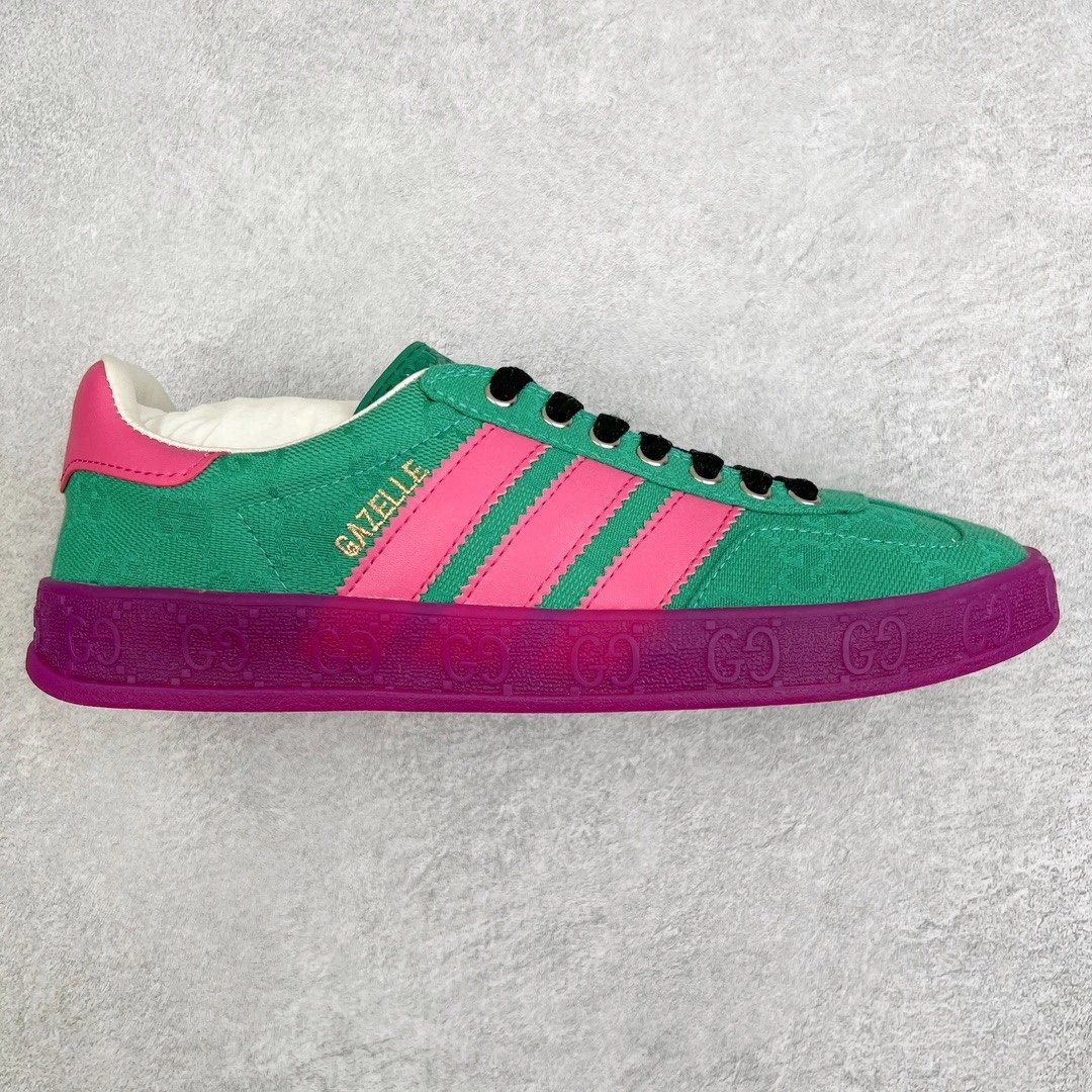 Gucci Sneakers Adidas x Gazelle — Green powder tail
