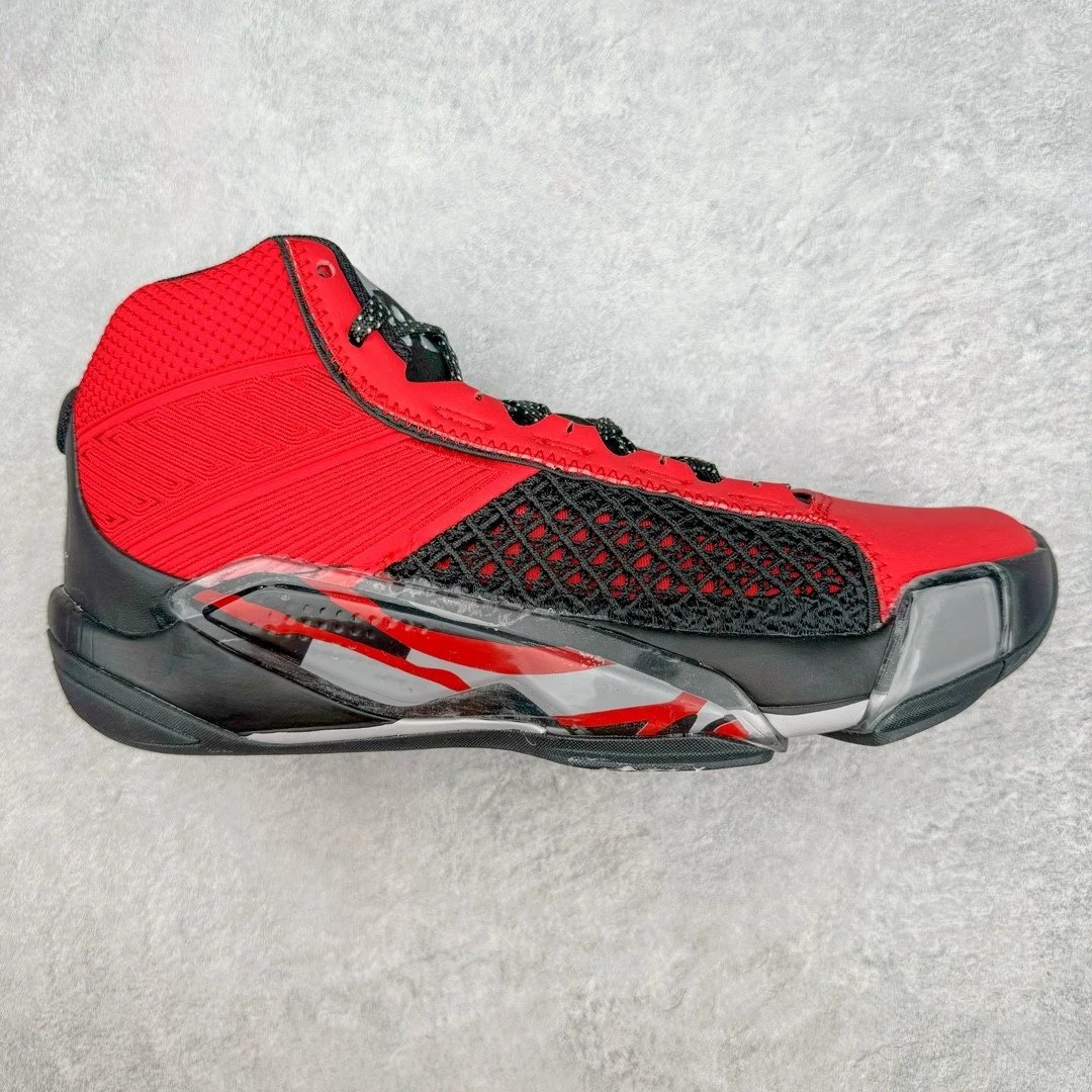 Unbranded Sneakers High-Top Mesh Basketball — Black and red