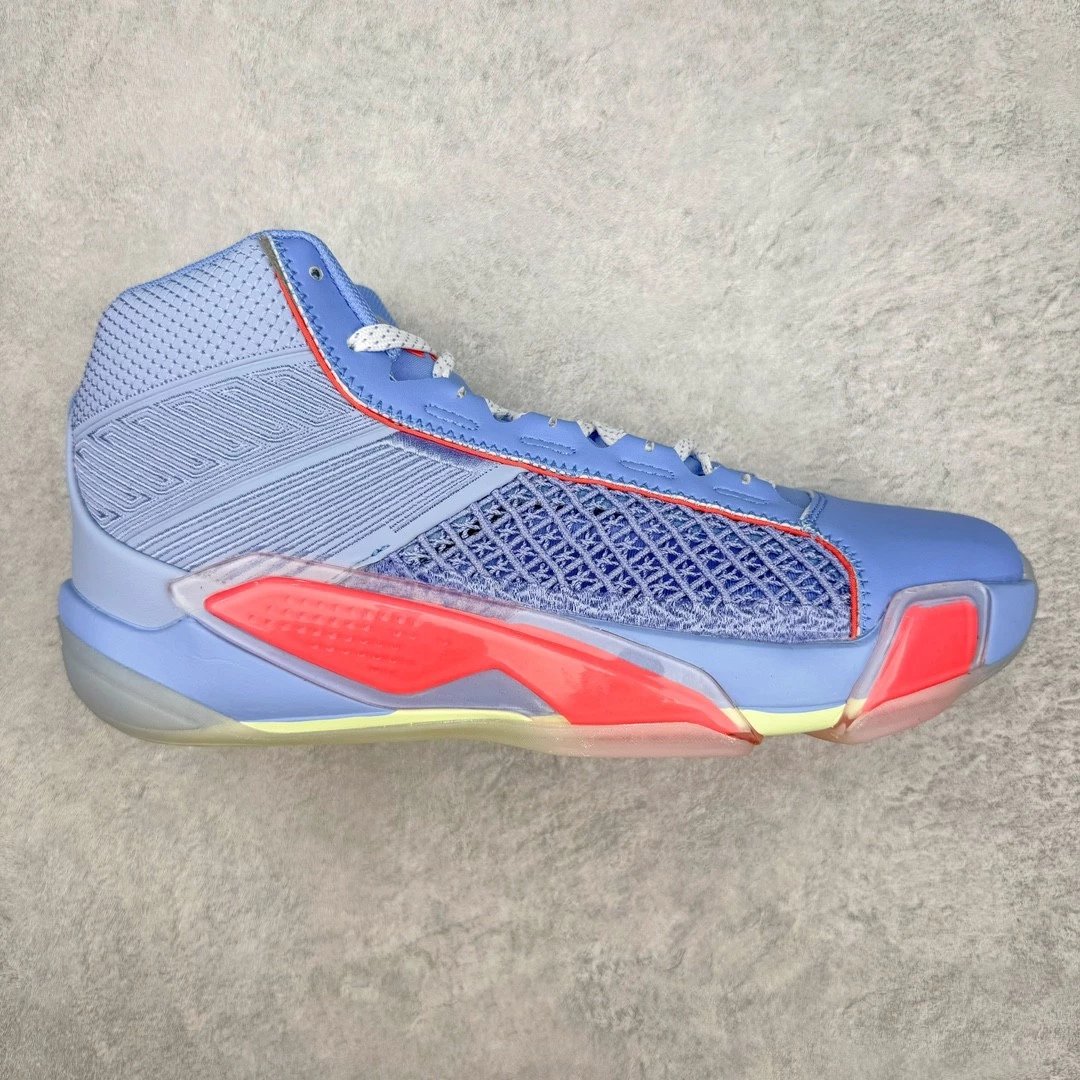 Unbranded Sneakers High-Top Mesh Basketball — Blue and red