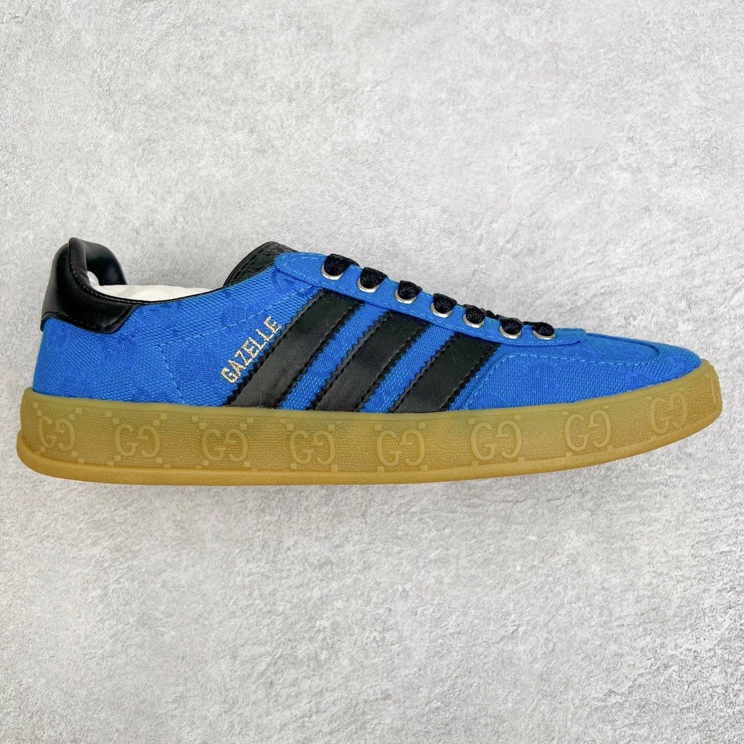 Gucci Sneakers Adidas x Gazelle — blue and black tail