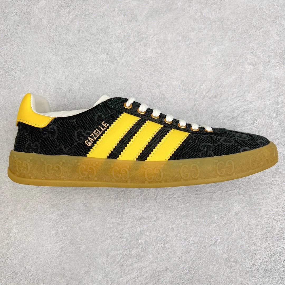 Gucci Sneakers Adidas x Gazelle — black and yellow tail